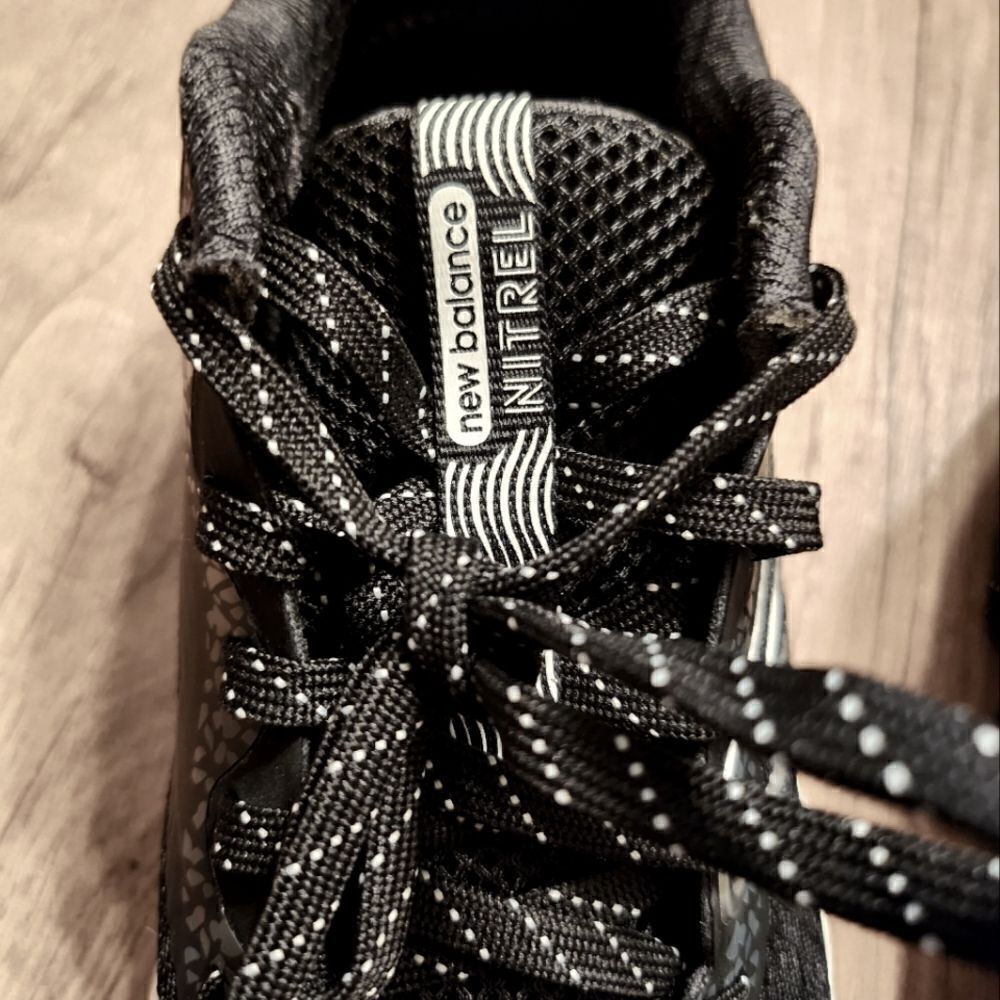 New Balance Black and White Athletic Shoes - Picture 9 of 10
